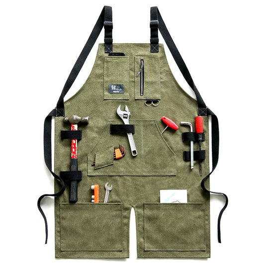 🌿 Heavy-Duty Canvas Gardening & Outdoors Apron